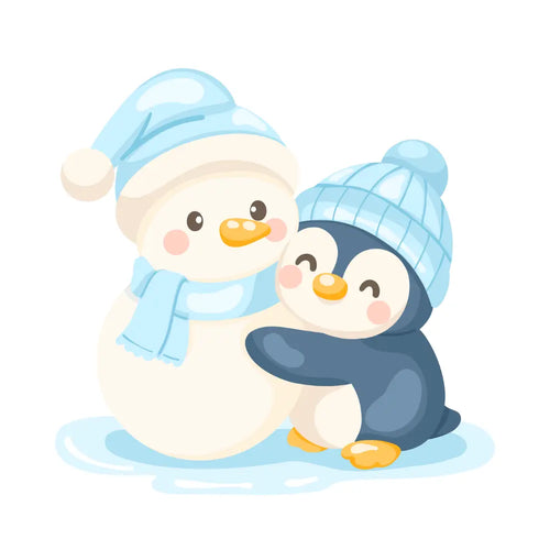 Penguin & Snowman Hugging Cookie Cutter – 3.5 & 4 Inch | Creative Hive Busy B's Creative Hive