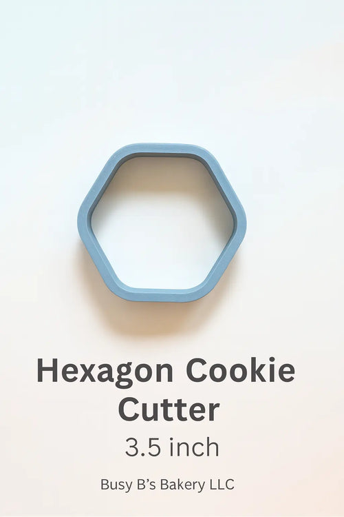 Rounded Hexagon Cookie Cutter – 3.5 Inch | Creative Hive Busy B's Creative Hive