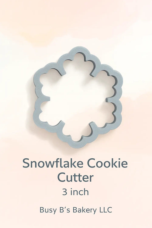 Scalloped Snowflake Cookie Cutter – 3.5 Inch | Creative Hive Busy B's Creative Hive
