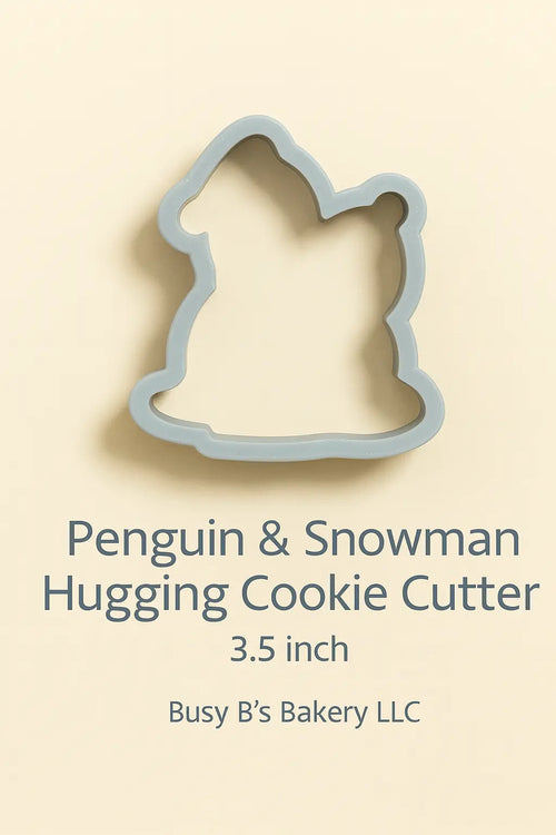 Penguin & Snowman Hugging Cookie Cutter – 3.5 & 4 Inch | Creative Hive Busy B's Creative Hive